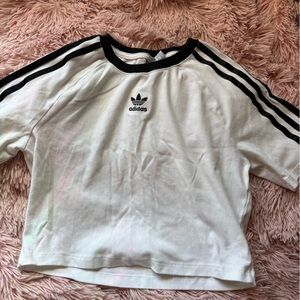 Adidas Black and White Logo Tee